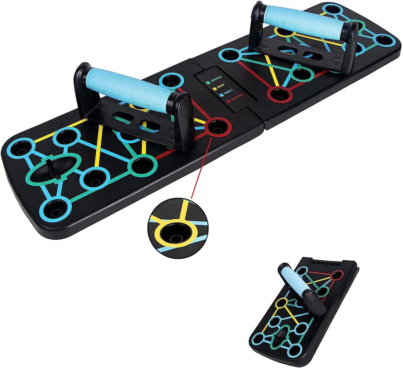 Suport pliabil, Zola®, pentru flotari si exercitii, antiderapant, 63 x 18 cm Suport pliabil, Zola®, pentru flotari si exercitii, antiderapant, 63 x 18 cm